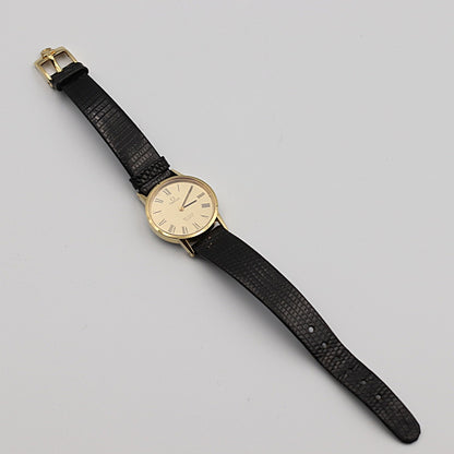 *NEAR MINT* Vintage 1980 OMEGA De Ville Qz Gold Round 24mm Women,Ladies Watch