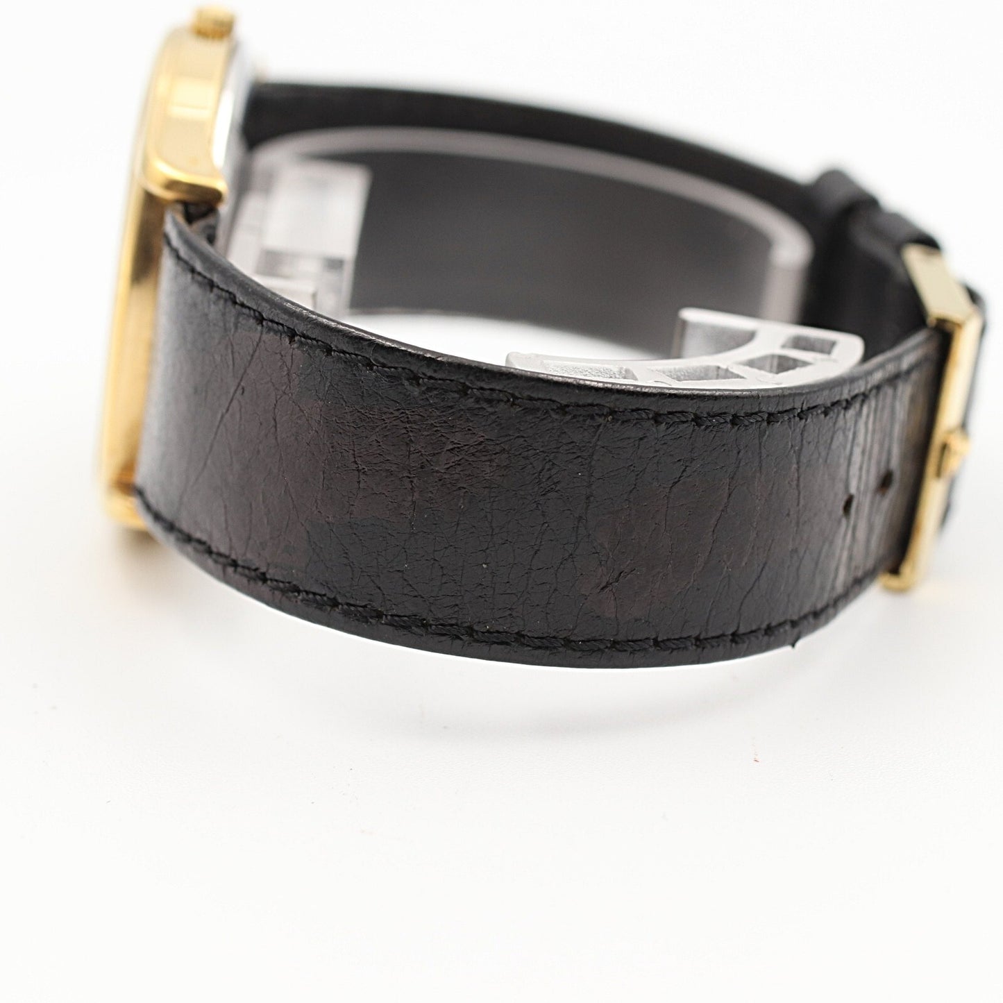 *N MINT* Vintage 1980 OMEGA De Ville Cal.1332 Qz Black Hexagon 33mm Mens Watch