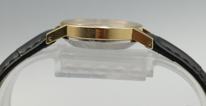 *Exc+5* Vintage OMEGA De Ville Cal.1351 Quartz Gold Roman Dial Round Women Watch
