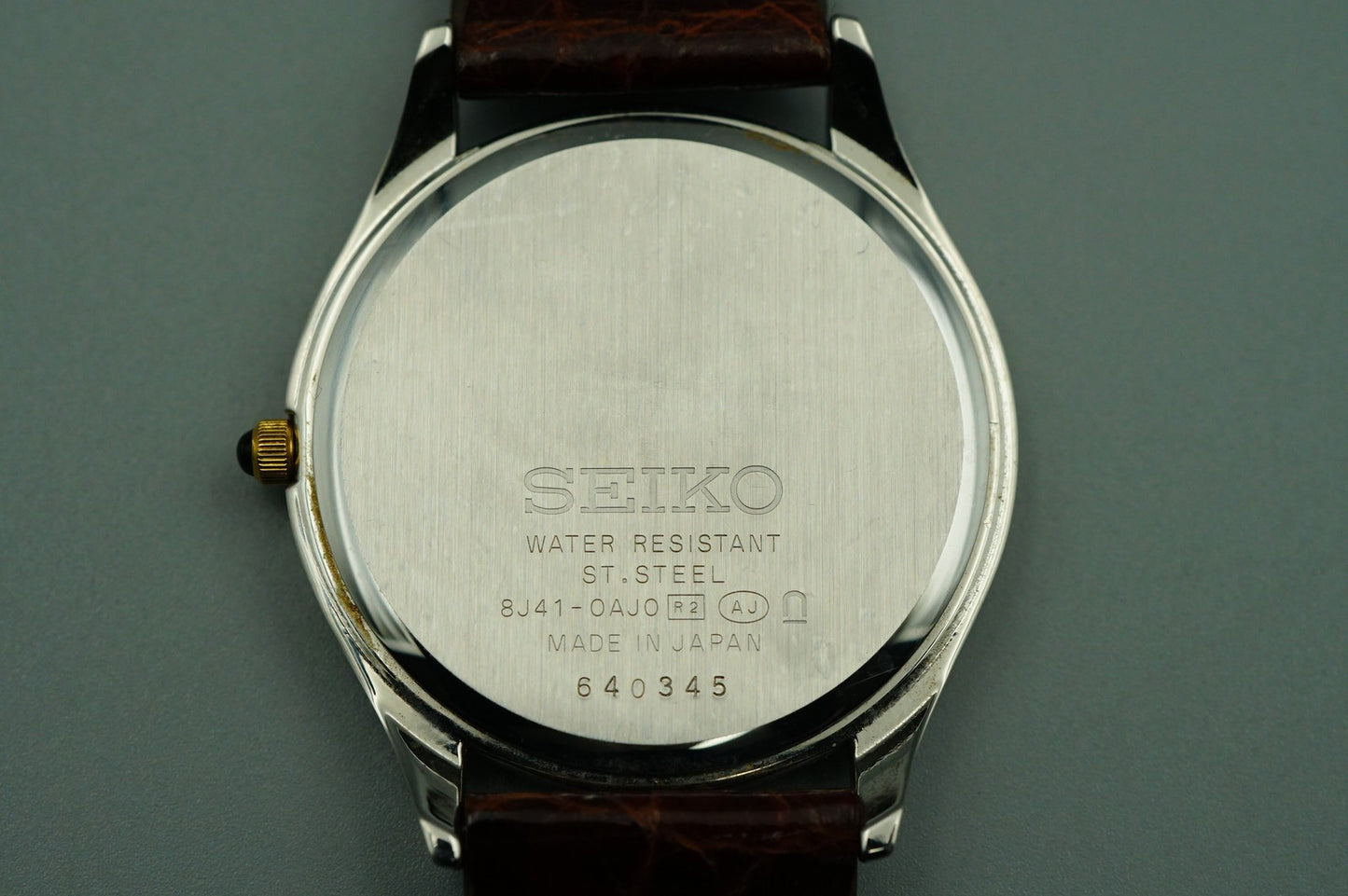 *NEAR MINT* SEIKO Dolce 8J41-0AJ0 Quartz White Dial Round 32mm Mens Watch