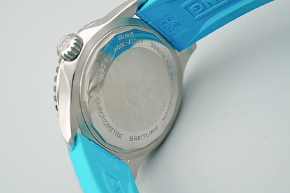 *MINT* BREITLING superocean A17377 Automatic Blue Dial Round 36mm Mens Watch
