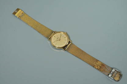 *Exc+5* Vintage 1972 OMEGA Cal.1012 Automatic Gold Dial Round 34mm Mens Watch