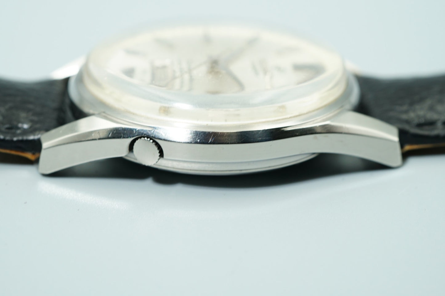 *N MINT* Vintage 1964 SEIKO WEEKDATER 6218-8970 AT Silver Round 37mm Mens Watch