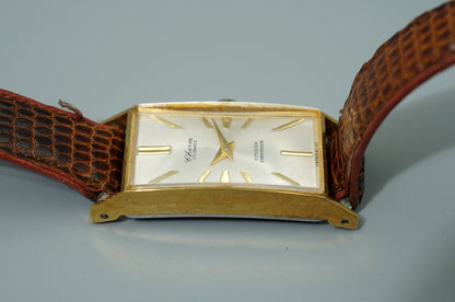 Exc+5 Vintage 1976 CITIZEN PARASHOCK 51506 Qz Silver Rectangle 15mm Women Watch