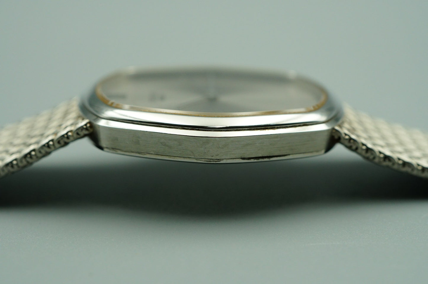 *N MINT* Vintage 1975 SEIKO CREDOR 5931-5231 Qz Silver Hexagon 30mm Mens Watch