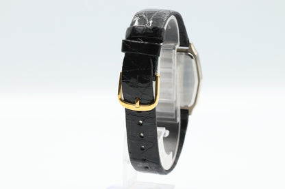 *Exc+5* Vintage SEIKO Dolce 6030-5480 Qz Gold Dial Hexagon 29mm Women Watch