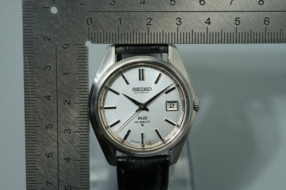 *Exc+4* Vintage 1969 SEIKO KS HI-BEAT 5626-7000 Automatic Silver 36mm Mens Watch