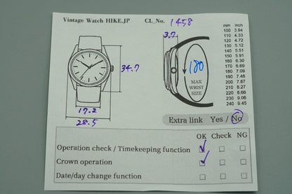 *Exc+5* 14K Vintage 1978 SEIKO CREDOR 6730-5081 Qz Gray Square 29mm Women Watch