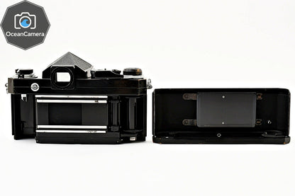 SN739xxxx *Exc+5* Nikon F Eye Level Apollo Black 35mm SLR Film Camera Body JAPAN