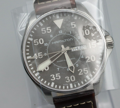 serviced *MINT* HAMILTON Khaki  H647150 Automatic Gray Dial Round Mens Watch