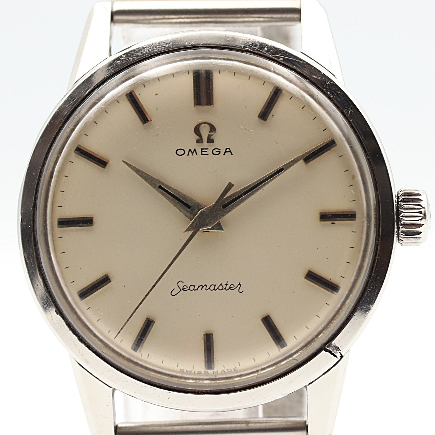 *Exc+4* Vintage 1960s OMEGA Seamaster Cal.285 Hand Wind Cream 36mm Mens Watch