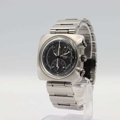 *NEAR MINT* SEIKO WIRED XYZ 7T94-0AC0 Quartz Black Round 35mm Mens Watch
