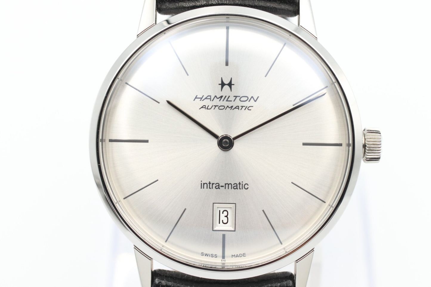 *MINT* HAMILTON intra-matic H38455751 Automatic Silver Dial Round Mens Watch