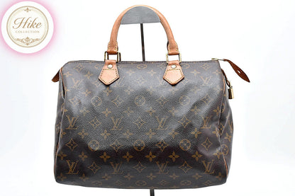 Louis Vuitton Speedy 30 Monogram Brown Handbag M41526 Authentic Condition A #32
